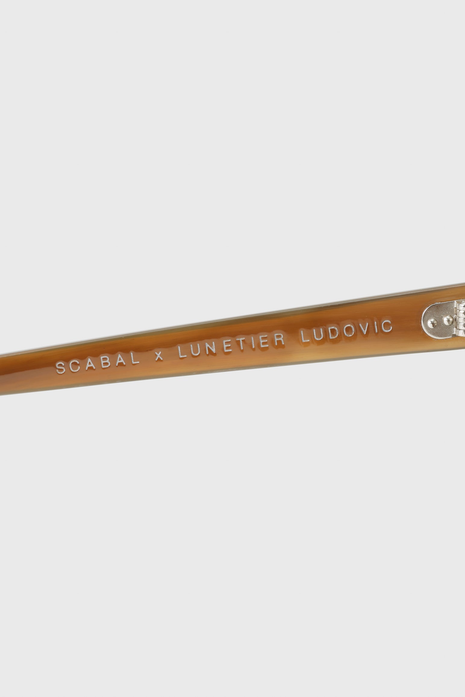 SCABAL X LUNETIER LUDOVIC HANDMADE SUNGLASSES CROMER BROWN — detail 3