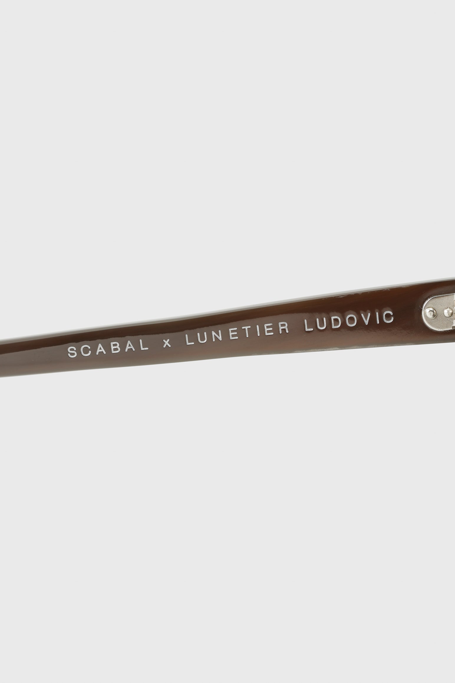 SCABAL X LUNETIER LUDOVIC HANDMADE SUNGLASSES CROMER BLACK — detail 3