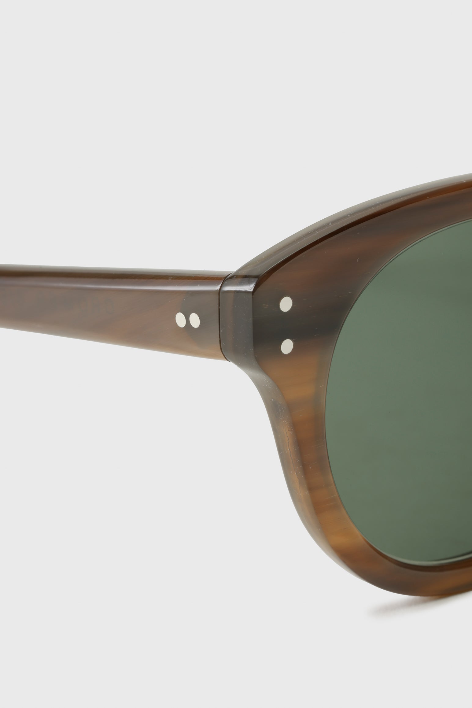 SCABAL X LUNETIER LUDOVIC HANDMADE SUNGLASSES CROMER BROWN — detail 2