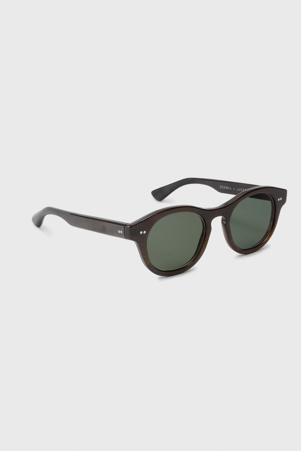 SCABAL X LUNETIER LUDOVIC HANDMADE SUNGLASSES FRINTON BLACK — detail 1