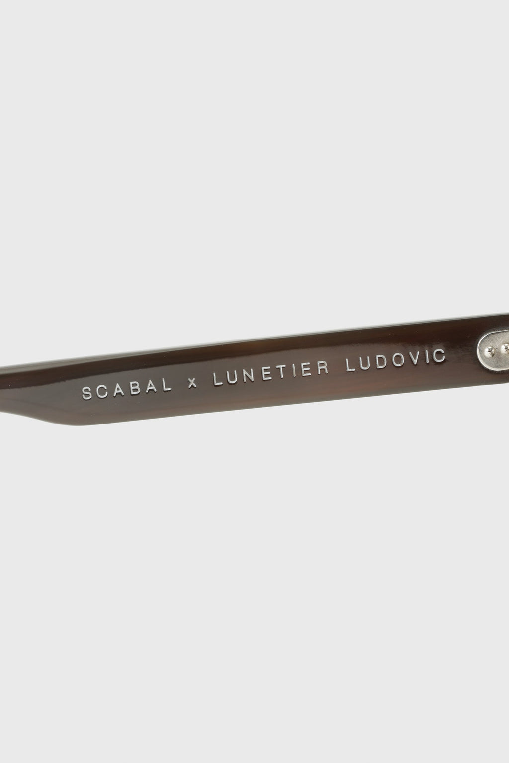 SCABAL X LUNETIER LUDOVIC HANDMADE SUNGLASSES FRINTON BLACK — detail 4