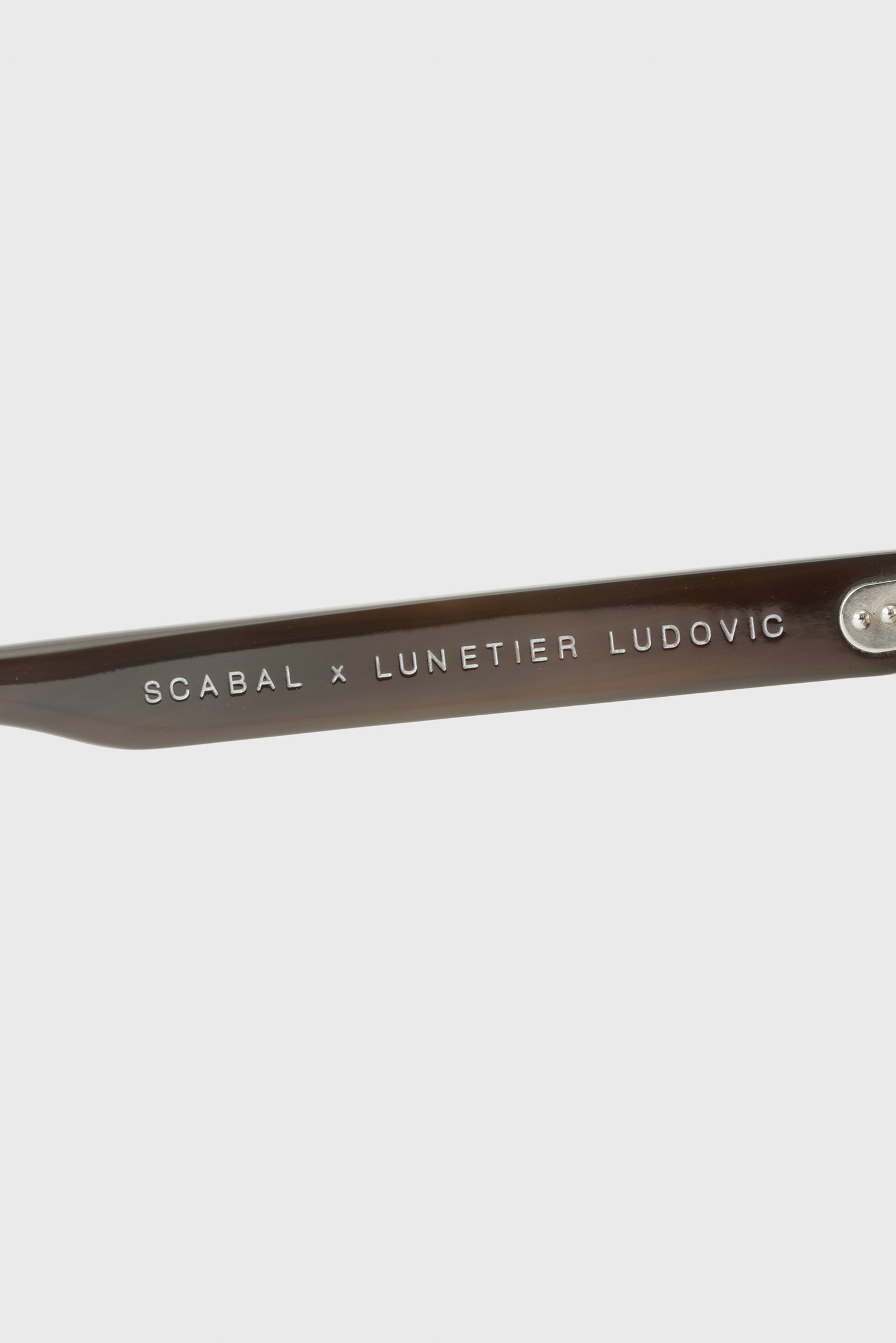 SCABAL X LUNETIER LUDOVIC HANDMADE SUNGLASSES FRINTON BLACK — detail 4
