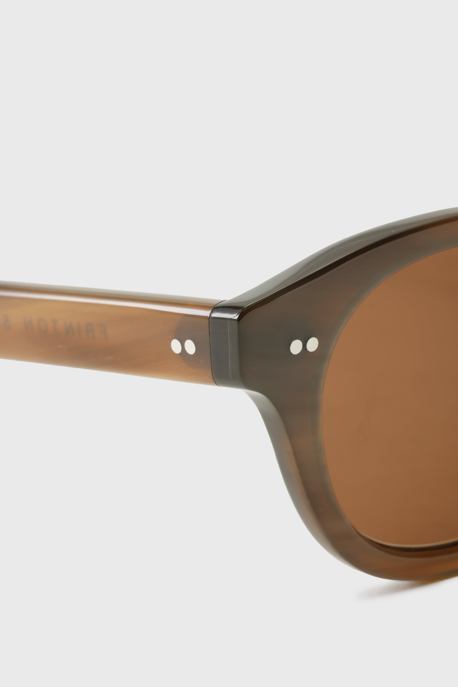 SCABAL X LUNETIER LUDOVIC HANDMADE SUNGLASSES FRINTON BROWN — detail 2