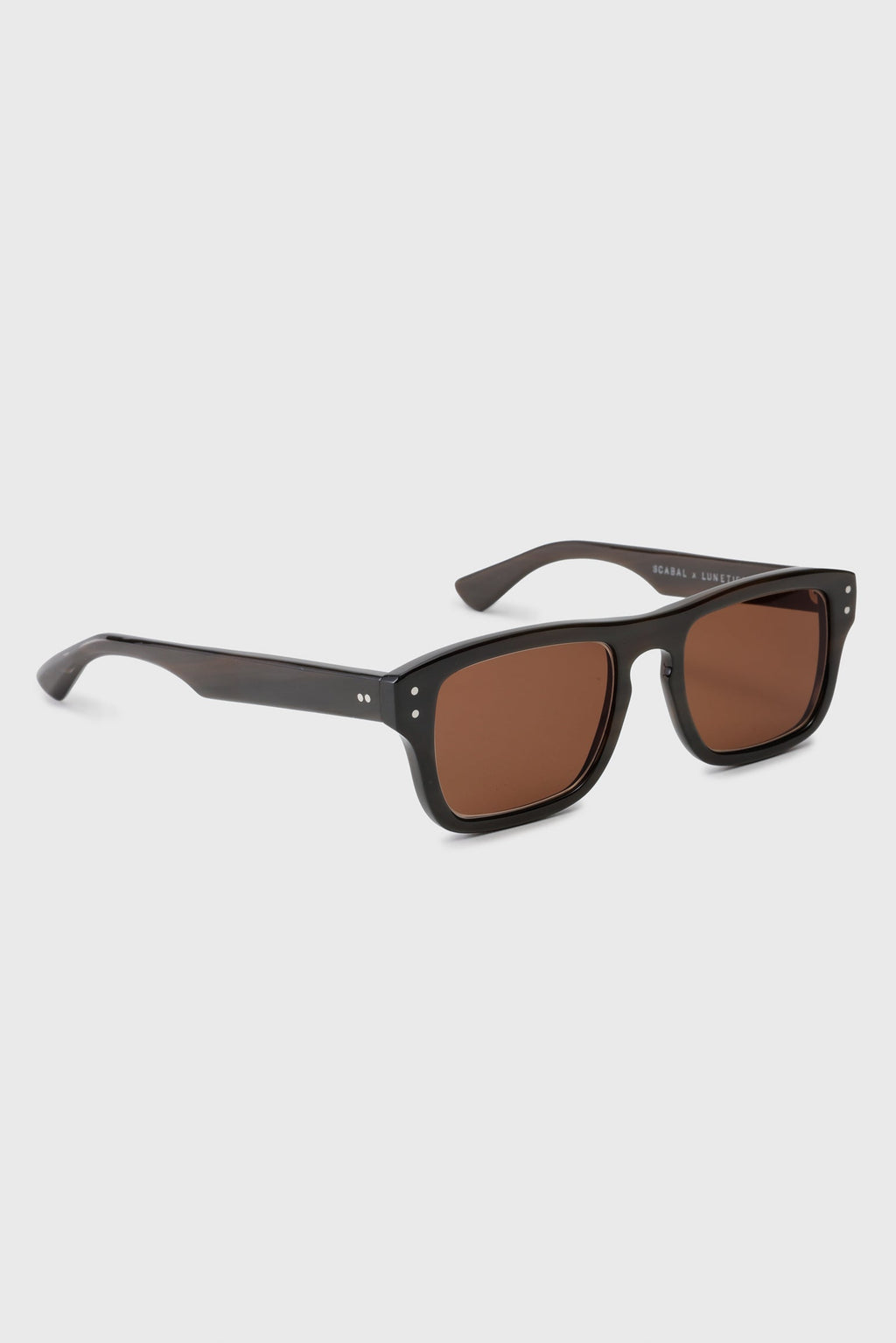 SCABAL X LUNETIER LUDOVIC HANDMADE SUNGLASSES SALCOMBE BROWN — detail 1