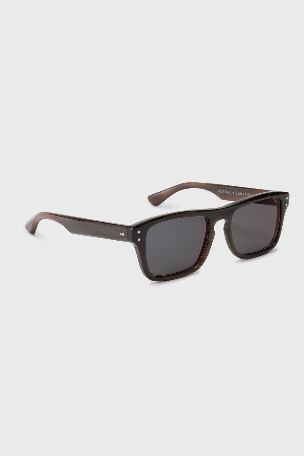 SCABAL X LUNETIER LUDOVIC HANDMADE SUNGLASSES SALCOMBE BROWN — detail 1