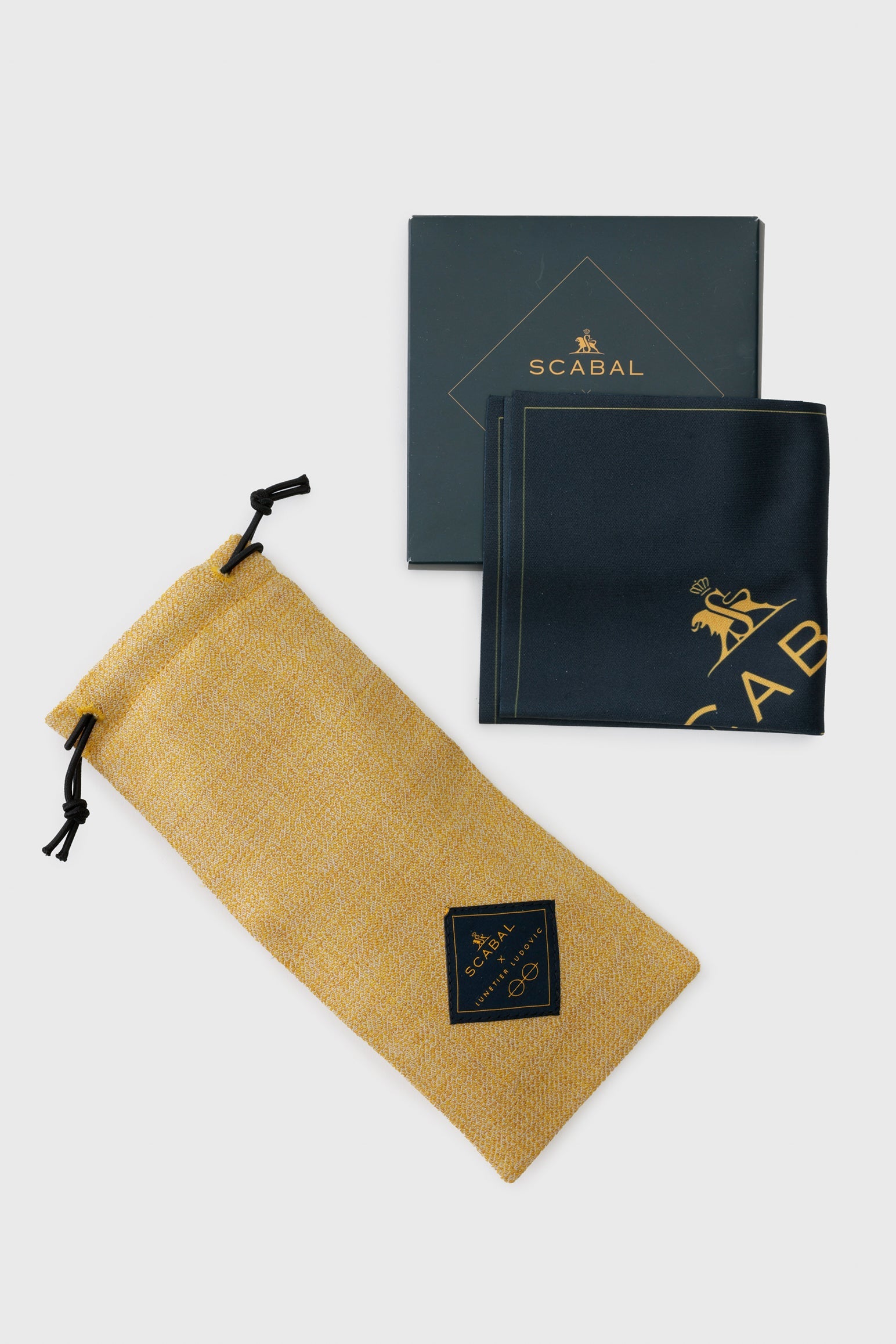 SCABAL X LUNETIER LUDOVIC HANDMADE SUNGLASSES TORQUAY BLACK — detail 5