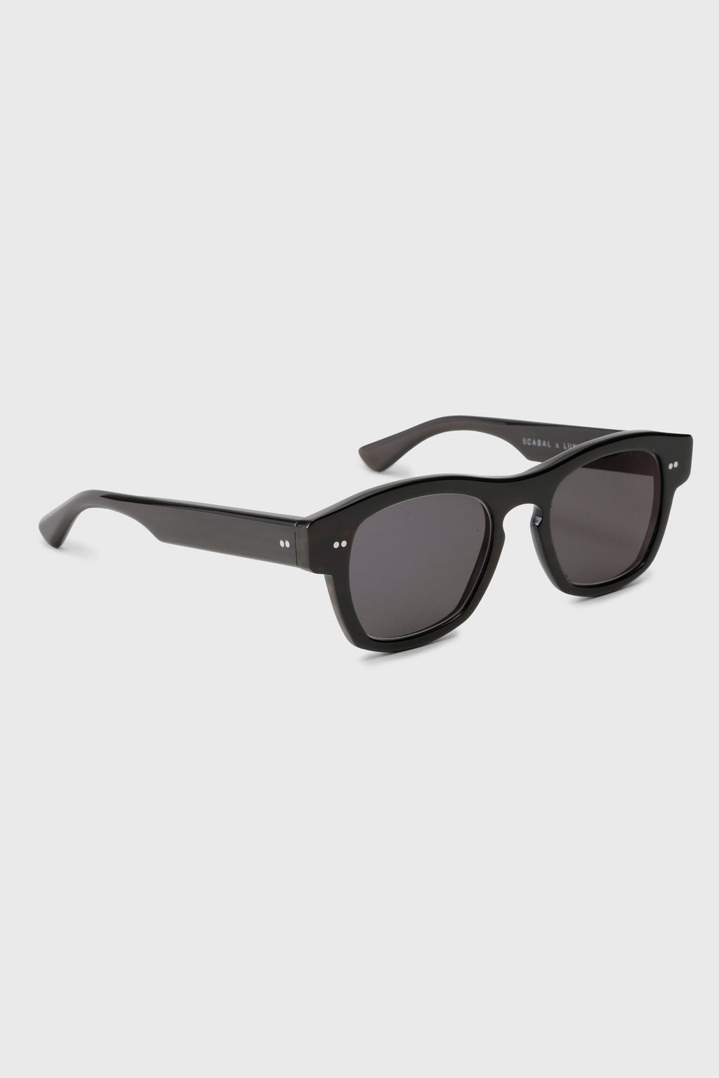 SCABAL X LUNETIER LUDOVIC HANDMADE SUNGLASSES TORQUAY BLACK — detail 1