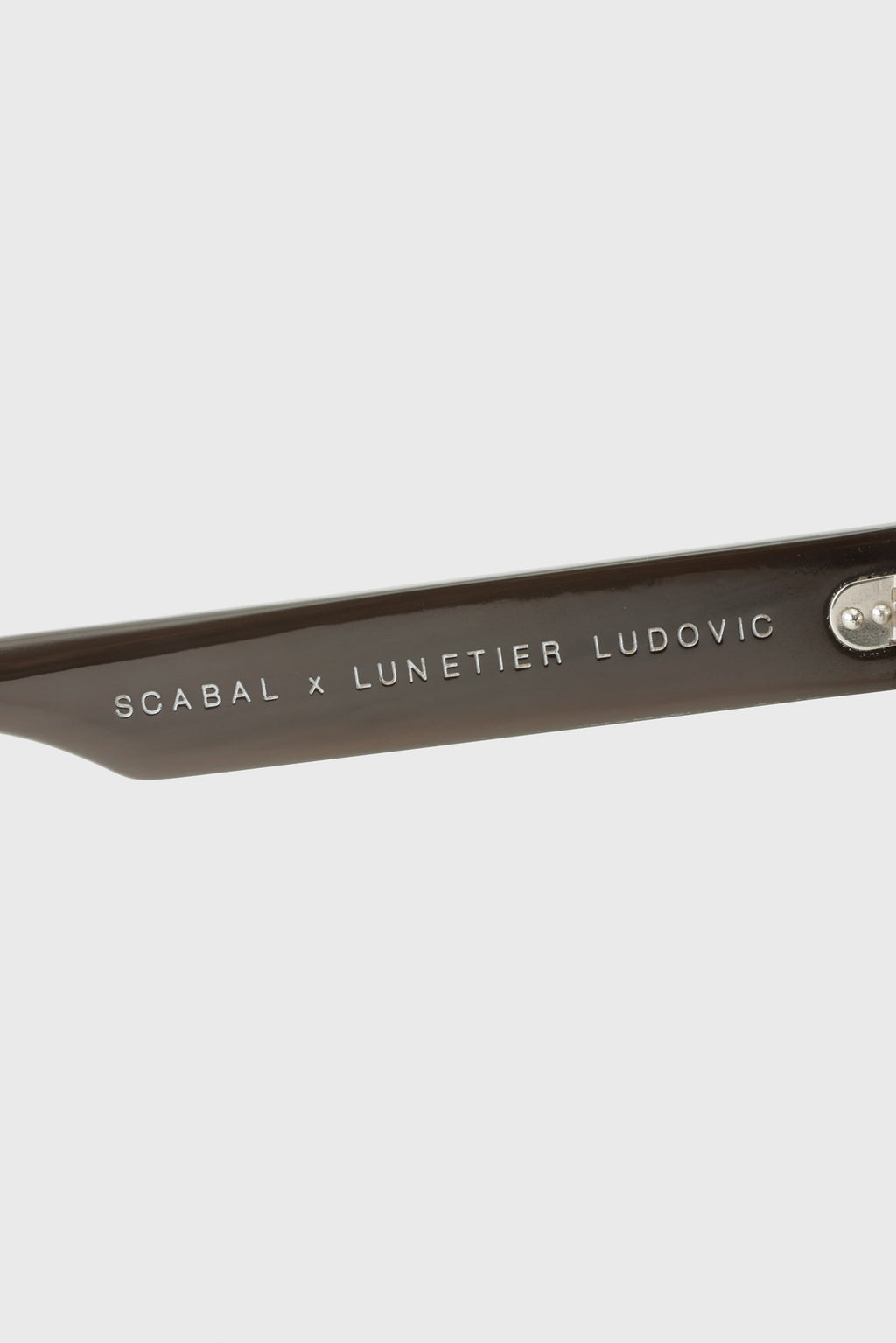 SCABAL X LUNETIER LUDOVIC HANDMADE SUNGLASSES TORQUAY BLACK — detail 3