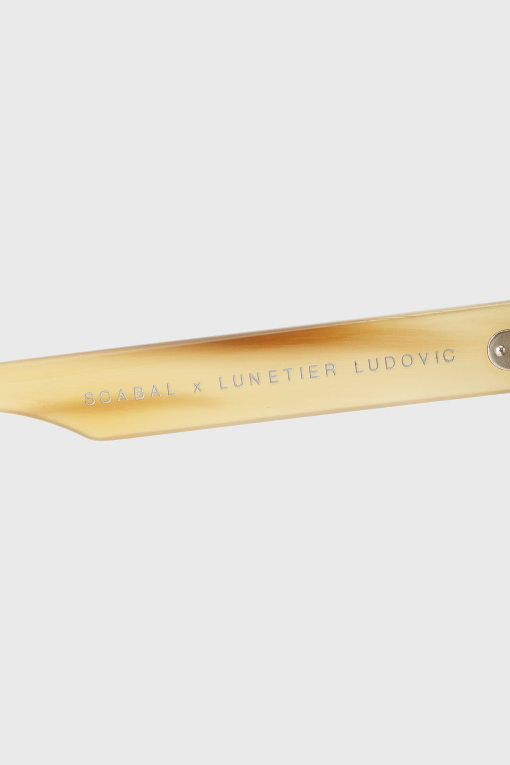 SCABAL X LUNETIER LUDOVIC HANDMADE SUNGLASSES TORQUAY BROWN — detail 3